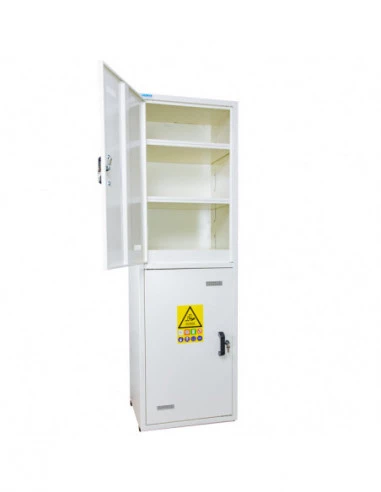 armoire-produits-chimique-Armoire De Sécurité Multirisques Haute 2 Portes - 2 Compartiments - A2P-1
