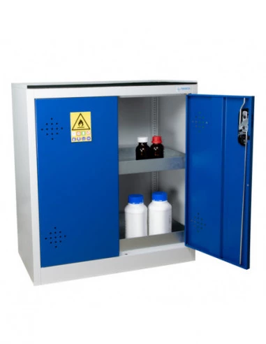 armoire-produits-chimique-Armoire De Sécurité Comptoir 2 Portes Bleues - AZ110B-1