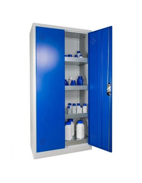armoire-produits-chimique_Armoire De Sécurité Haute 2 Portes Bleues - AZ300B_thumbnail_7